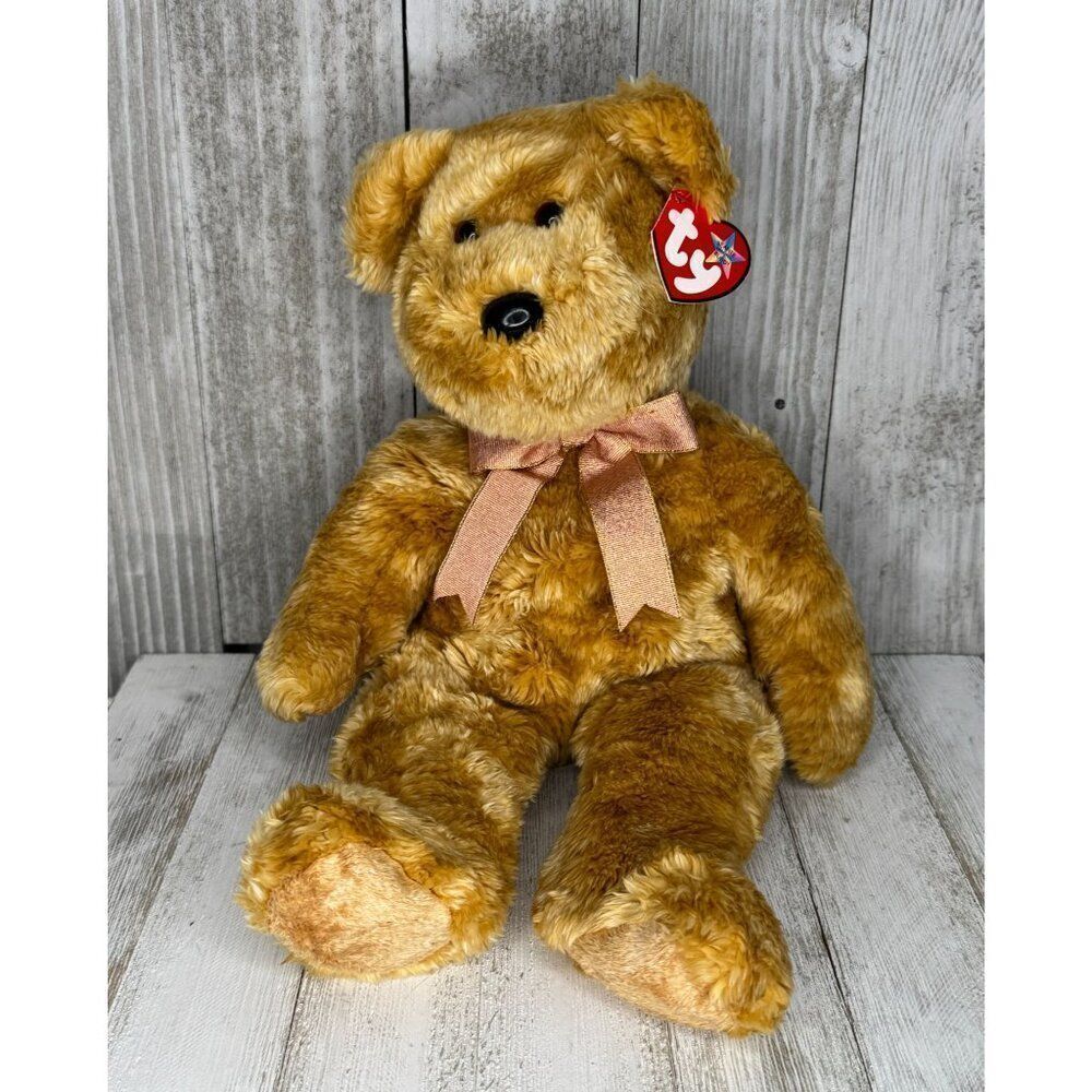 Ty The Beanie Buddies Collection “CASHEW” the Bear RETIRED